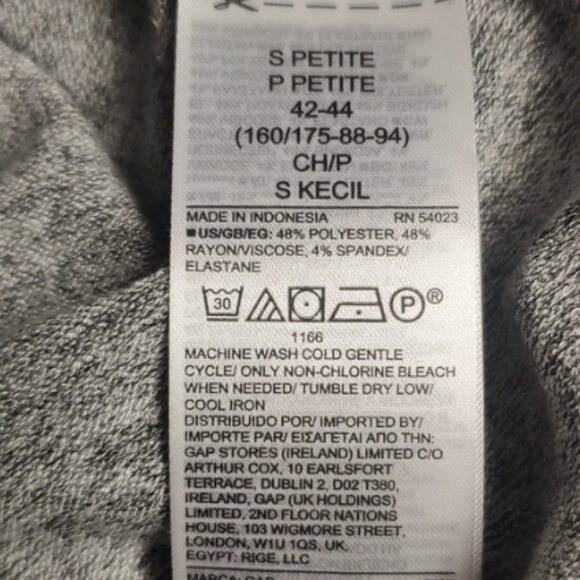 NWT Gap Women Cozy Soft Turtleneck Sweater Heather Grey Size Small Petite - Picture 7 of 8